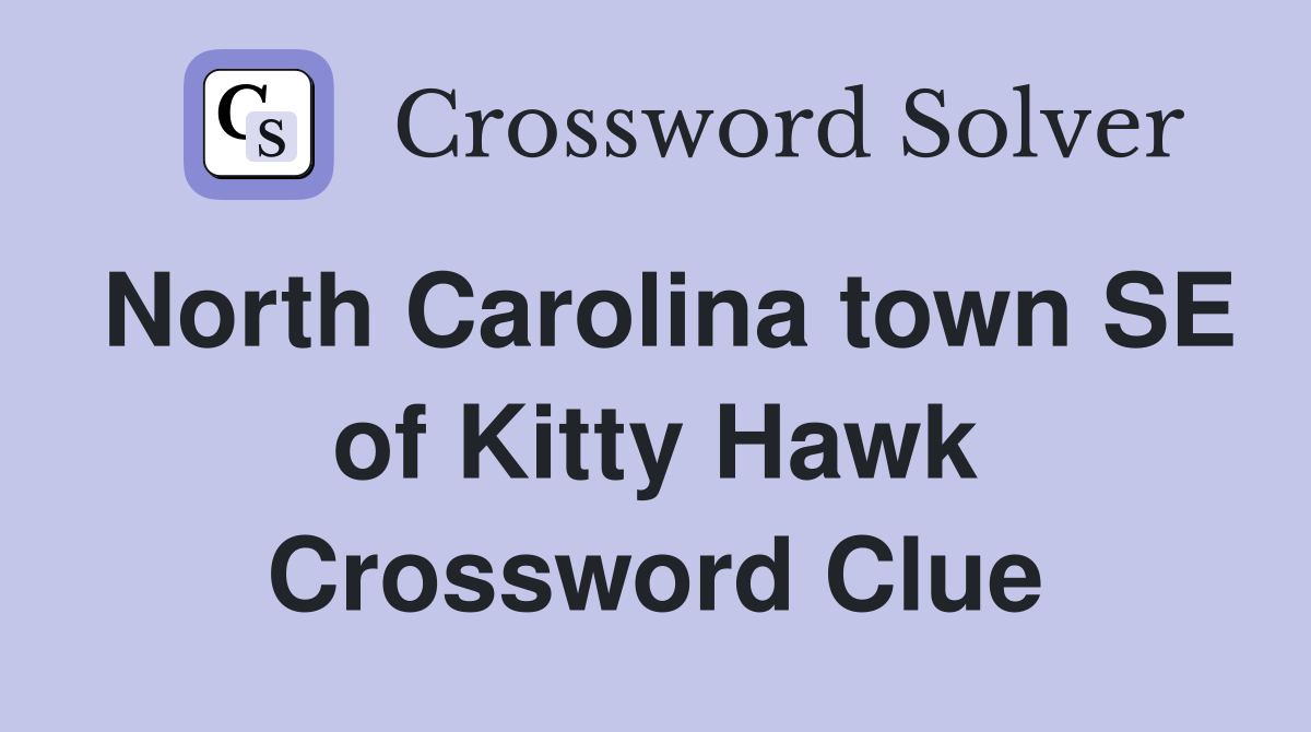 North Carolina town SE of Kitty Hawk Crossword Clue