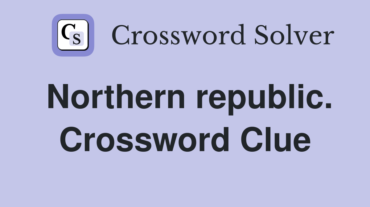 Northern republic. Crossword Clue