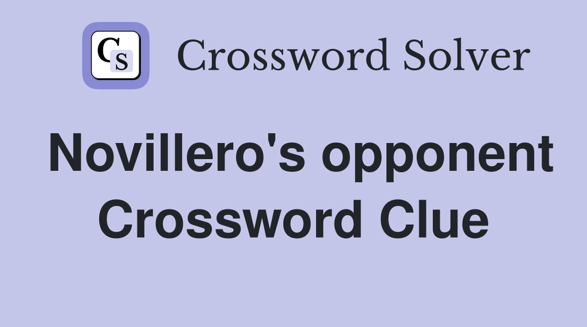 Novillero's opponent Crossword Clue