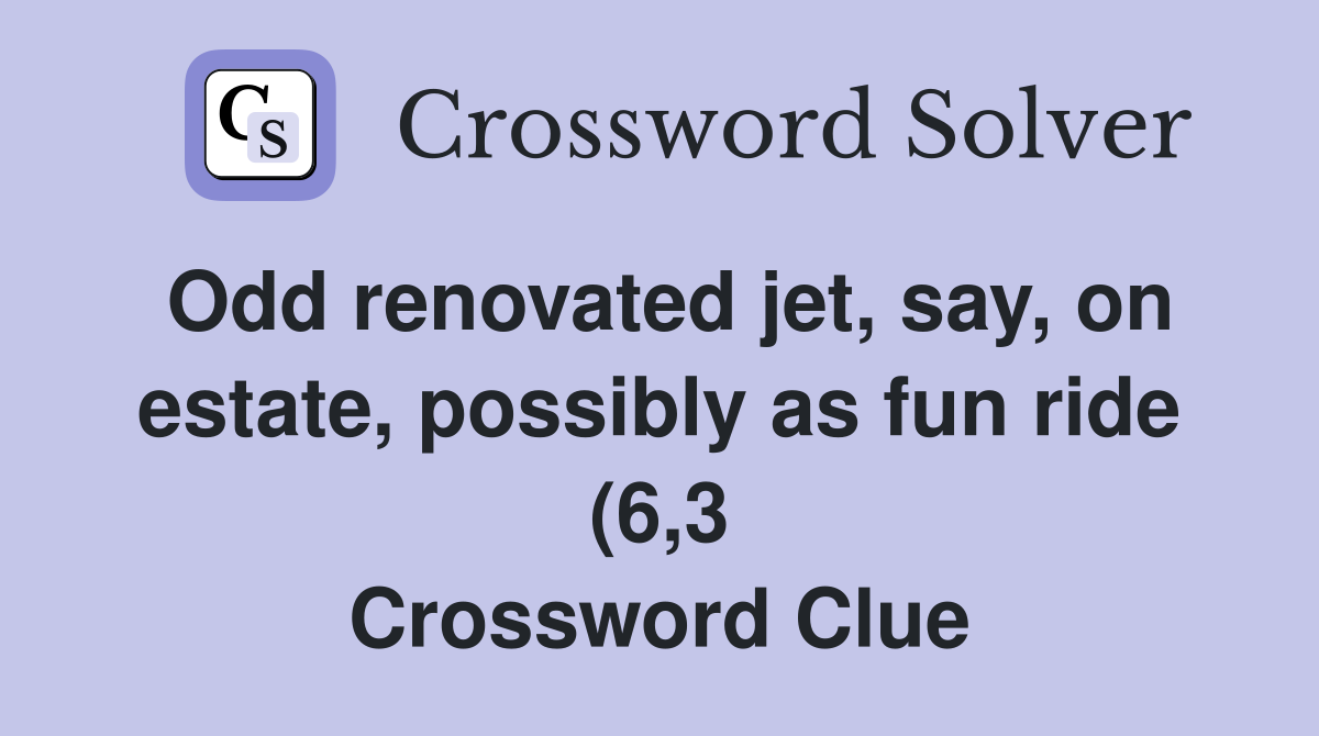 Odd renovated jet say on estate possibly as fun ride (6 3 Odd renovated jet say on estate possibly as fun ride (6 3