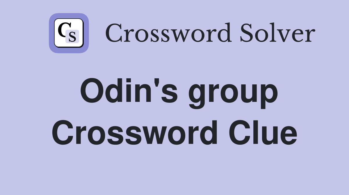 Odin's group Crossword Clue