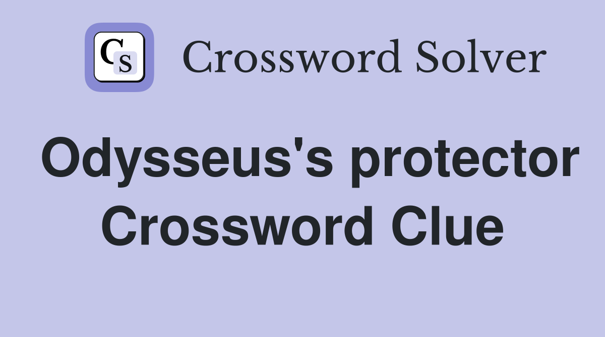 Odysseus's protector Crossword Clue