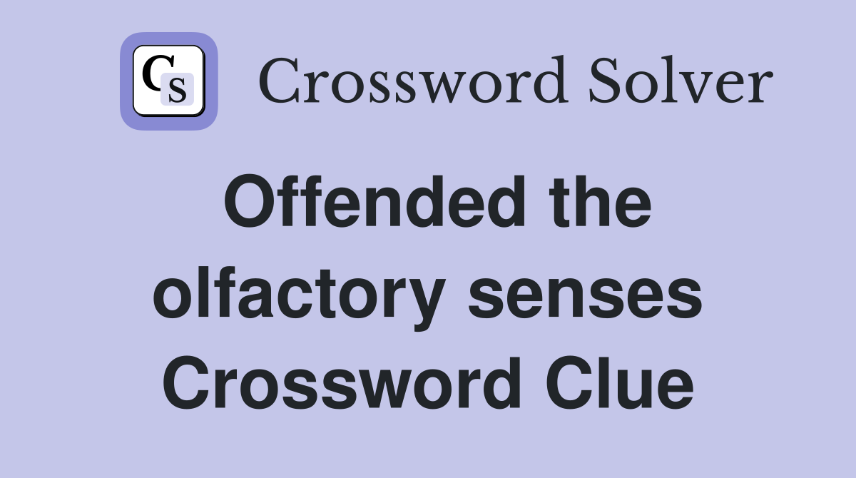Offended the olfactory senses Crossword Clue