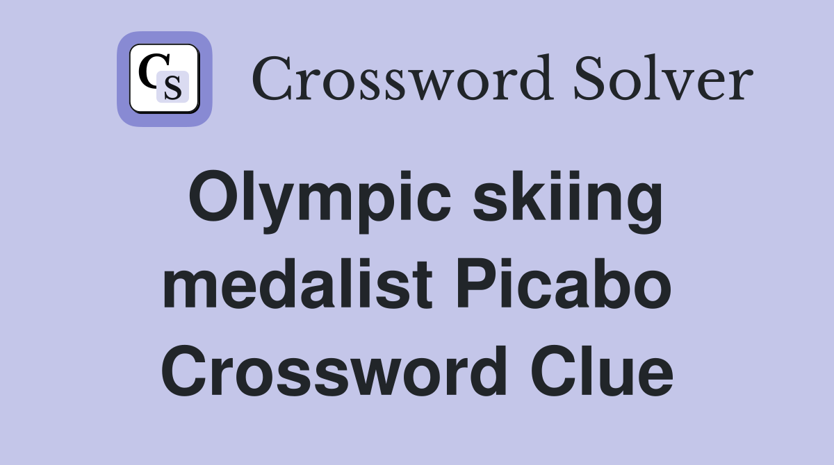 Olympic skiing medalist Picabo Crossword Clue