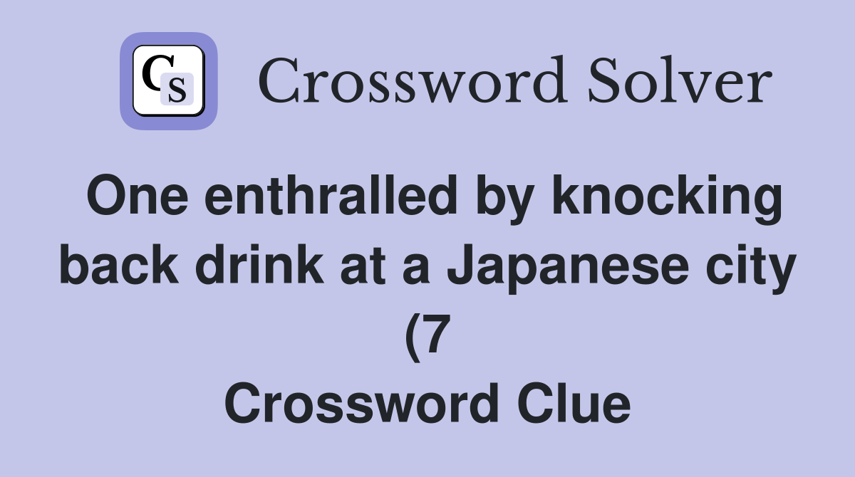 One enthralled by knocking back drink at a Japanese city (7 One enthralled by knocking back drink at a Japanese city (7