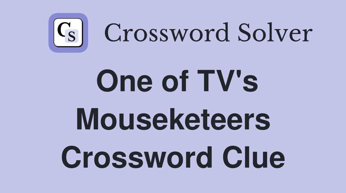 One of TV's Mouseketeers Crossword Clue