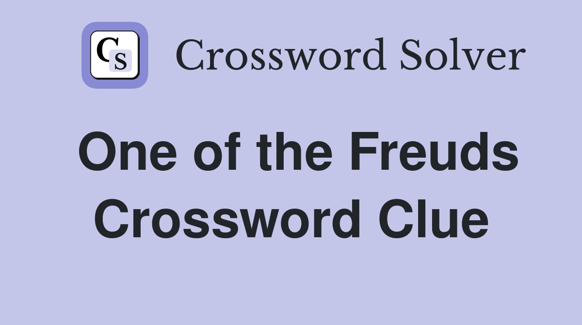 One of the Freuds Crossword Clue