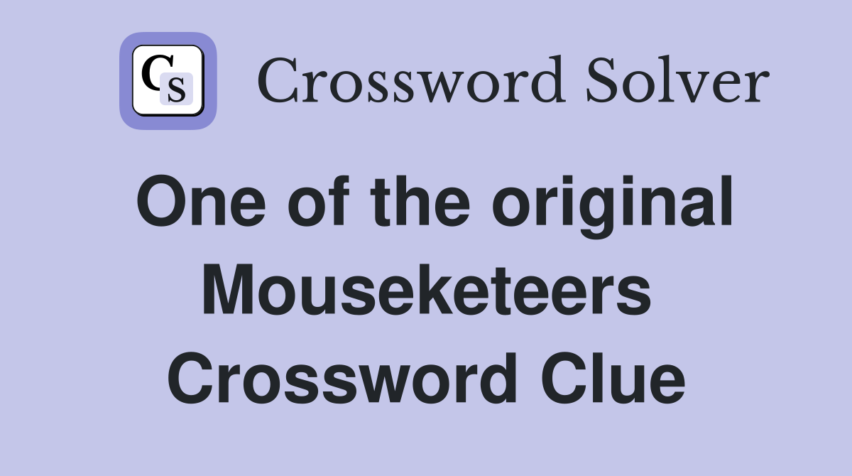 One of the original Mouseketeers Crossword Clue