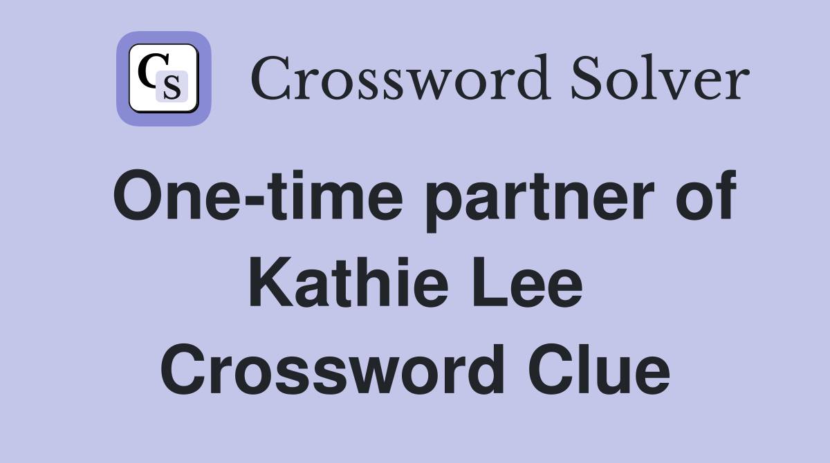 One-time partner of Kathie Lee Crossword Clue