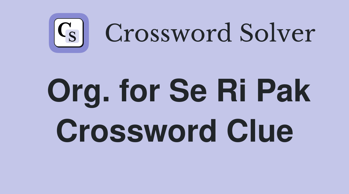 Org. for Se Ri Pak Crossword Clue