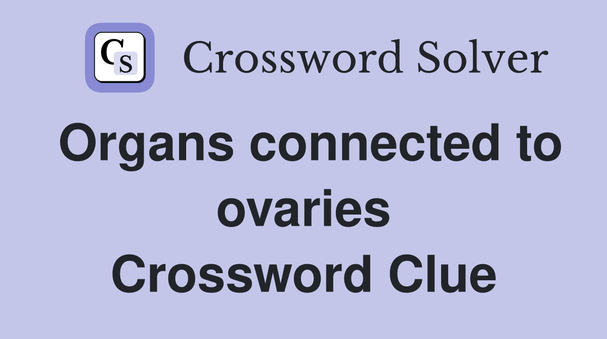 Organs connected to ovaries Crossword Clue
