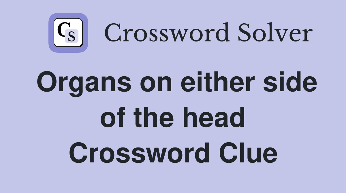 Organs on either side of the head Crossword Clue