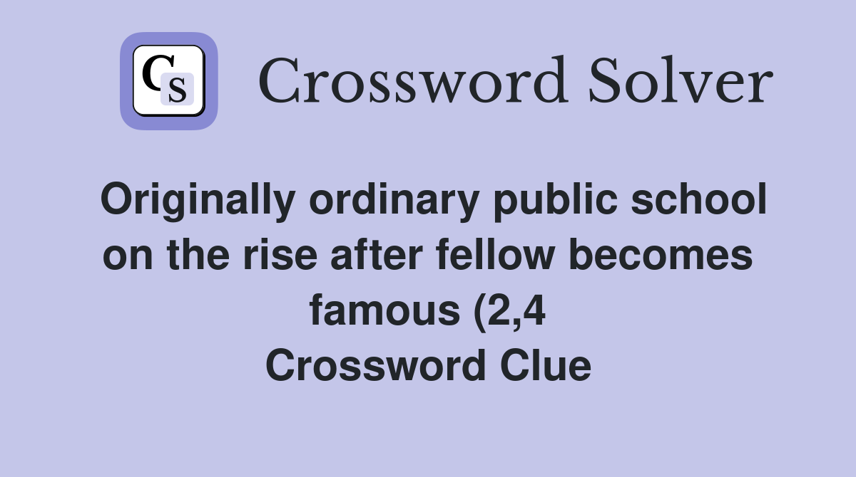 Originally ordinary public school on the rise after fellow becomes Originally ordinary public school on the rise after fellow becomes