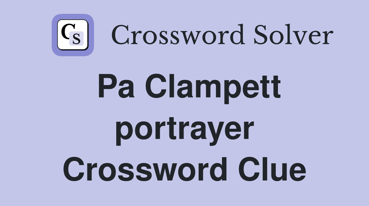 Pa Clampett portrayer Crossword Clue