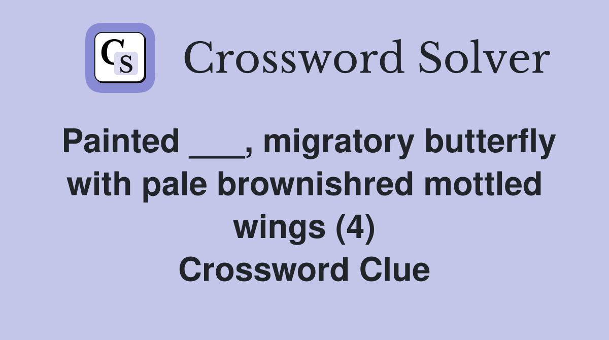 Painted migratory butterfly with pale brownishred mottled wings (4