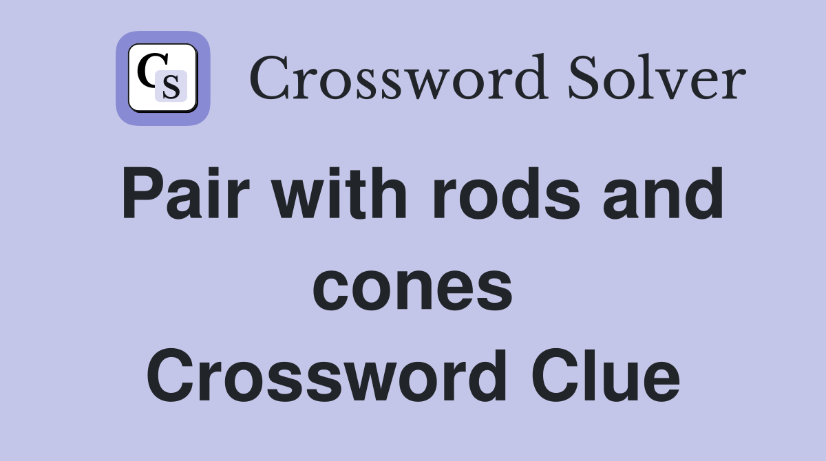 Pair with rods and cones Crossword Clue