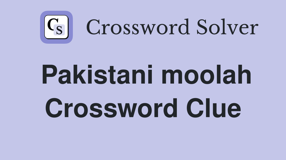 Pakistani moolah Crossword Clue