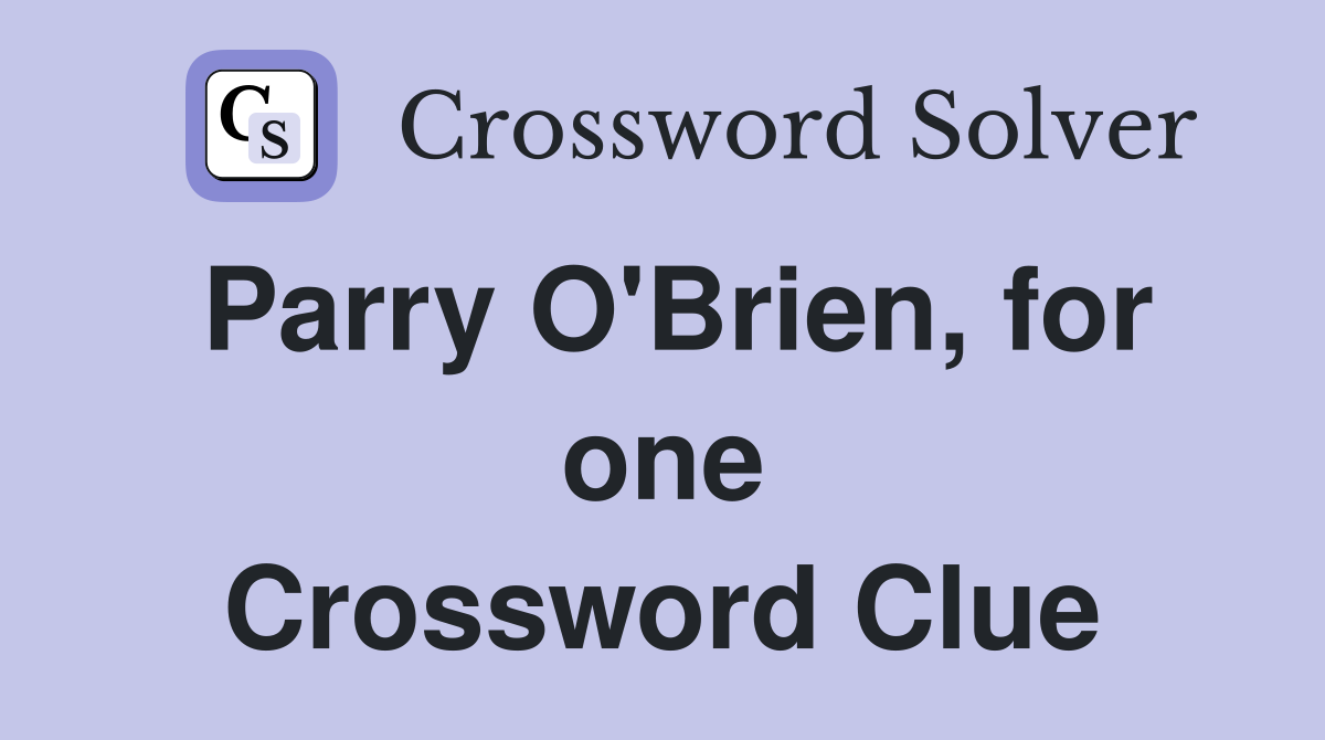Parry O'Brien, for one Crossword Clue
