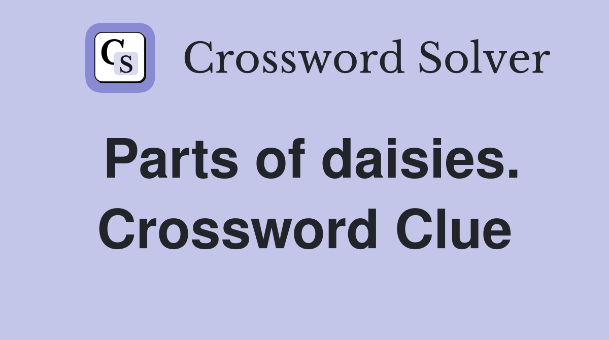 Parts of daisies. Crossword Clue