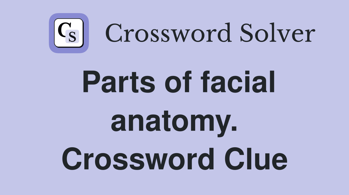 Parts of facial anatomy. Crossword Clue