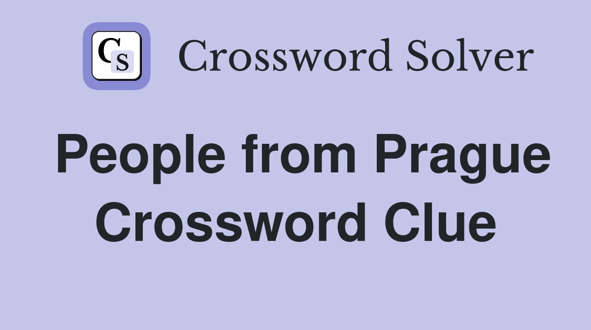 People from Prague Crossword Clue