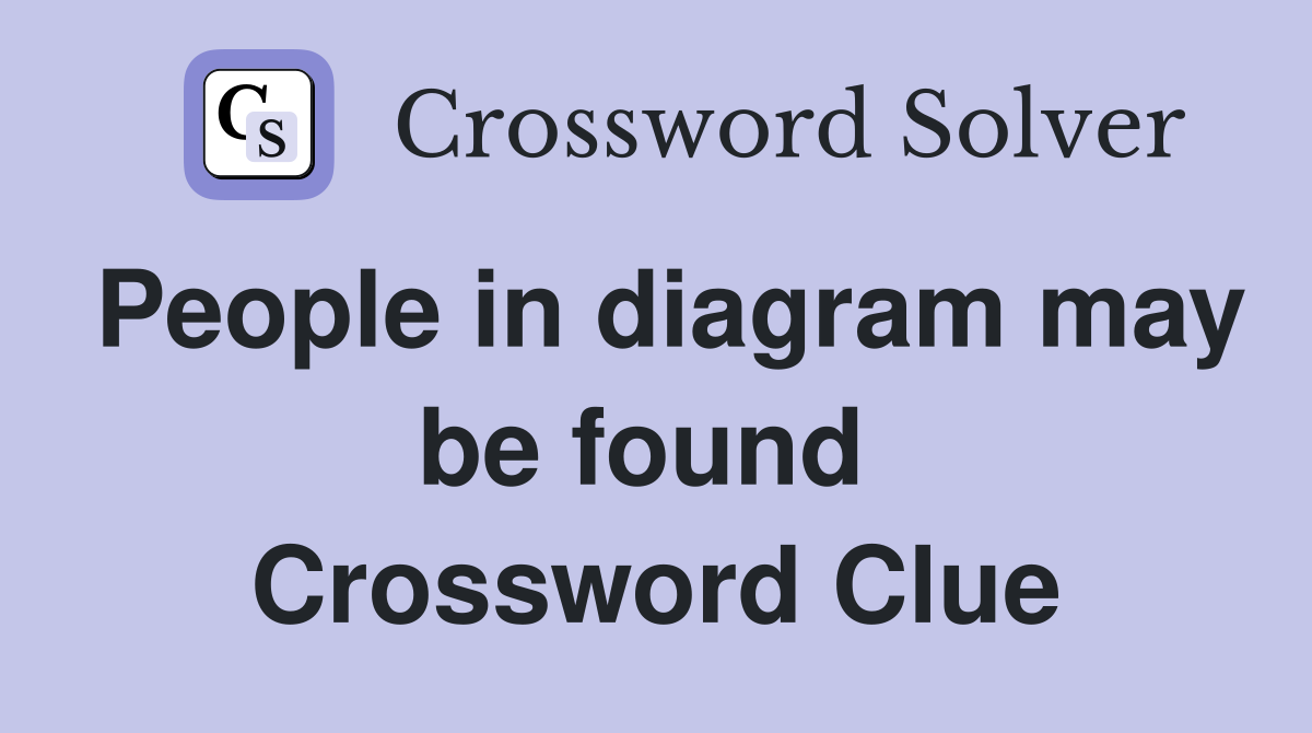 People in diagram may be found  Crossword Clue