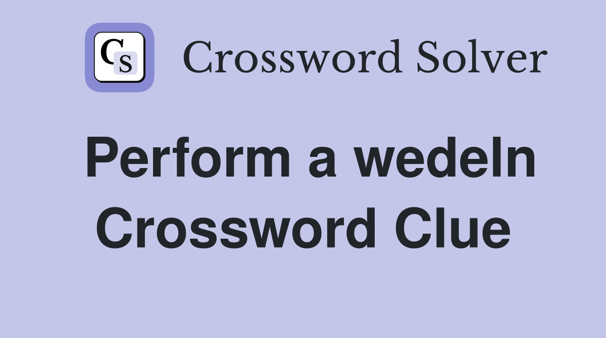 Perform a wedeln Crossword Clue
