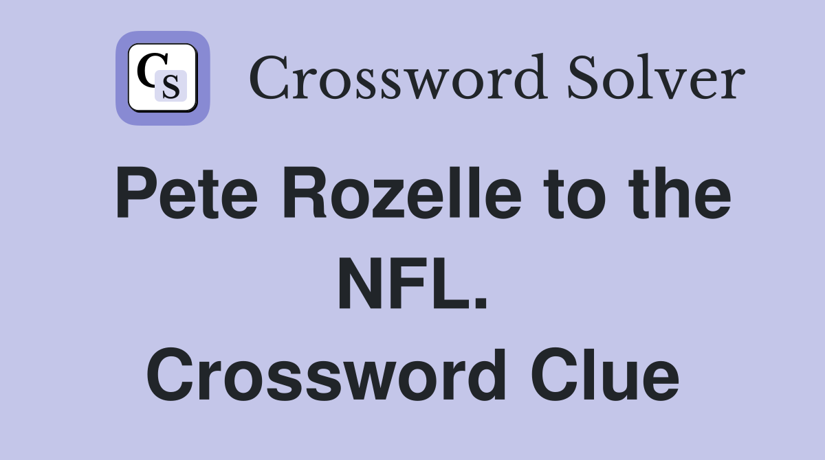 Pete Rozelle to the NFL. Crossword Clue