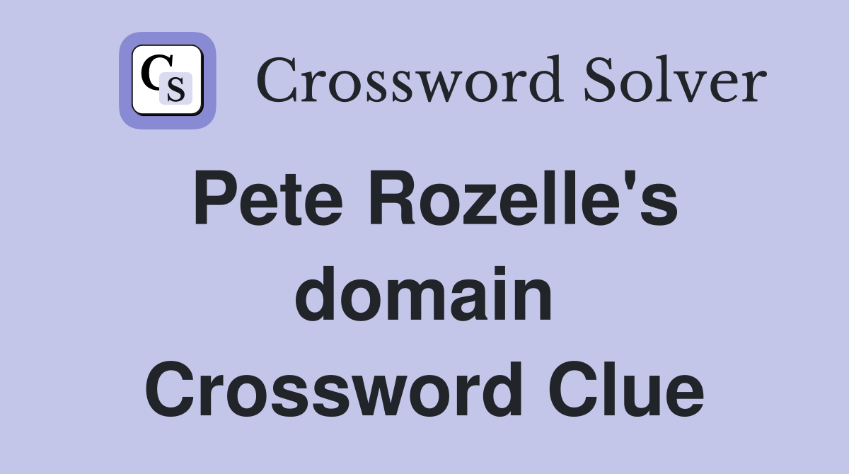 Pete Rozelle's domain Crossword Clue