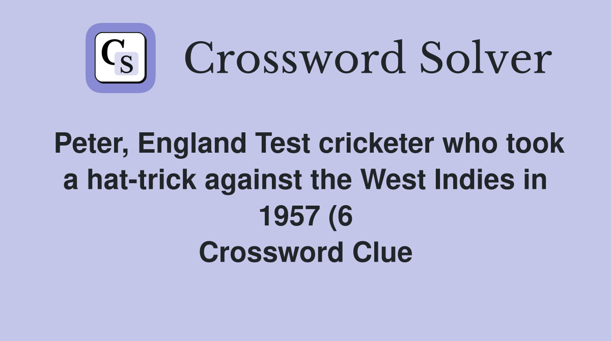 Peter England Test cricketer who took a hat trick against the West Peter England Test cricketer who took a hat trick against the West
