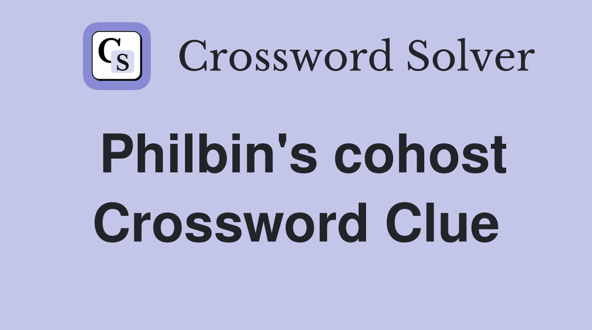Philbin's cohost Crossword Clue
