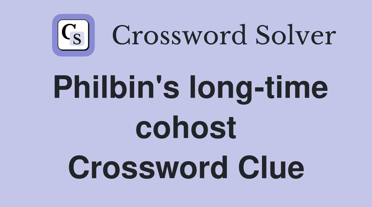 Philbin's long-time cohost Crossword Clue