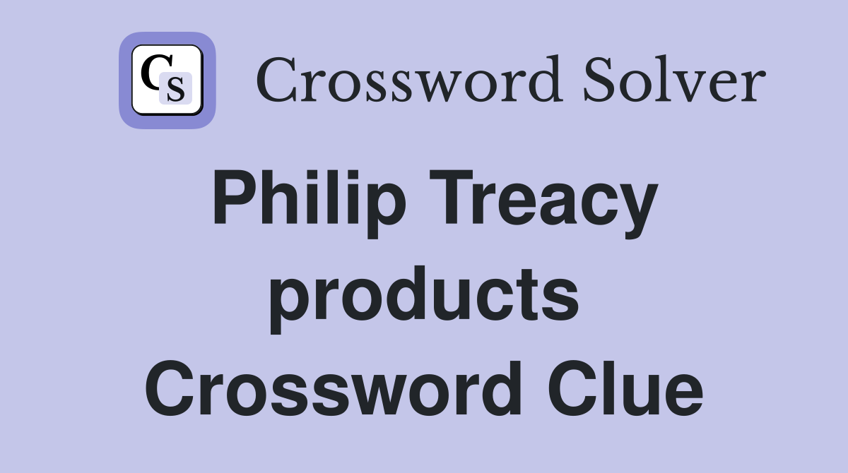 Philip Treacy products Crossword Clue