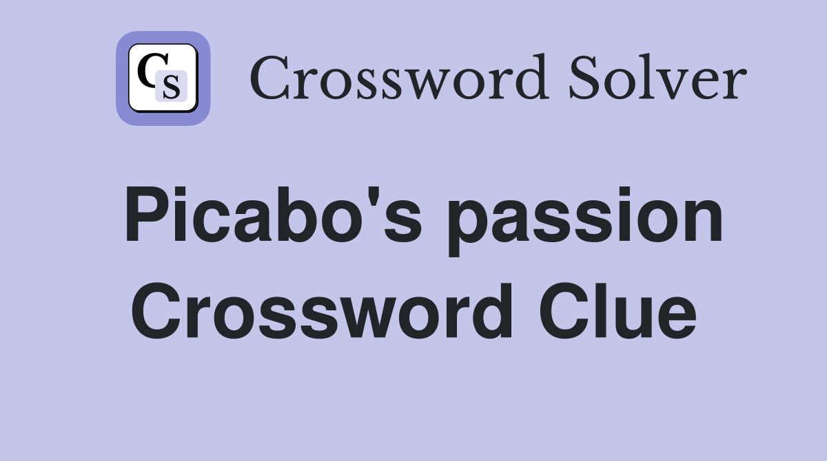 Picabo's passion Crossword Clue