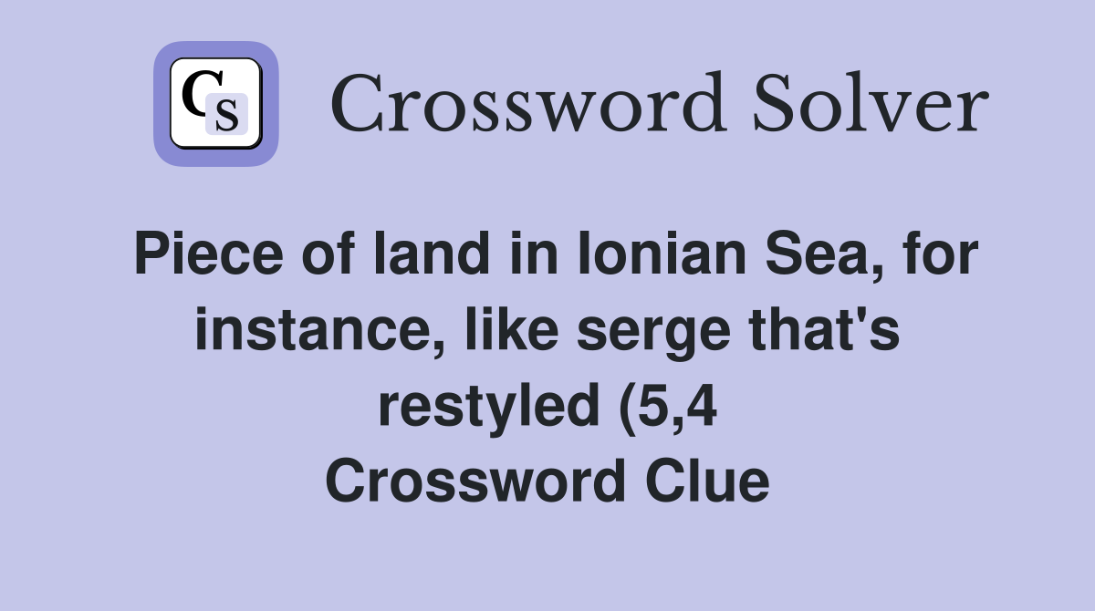 Piece of land in Ionian Sea for instance like serge that #39 s restyled Piece of land in Ionian Sea for instance like serge that #39 s restyled