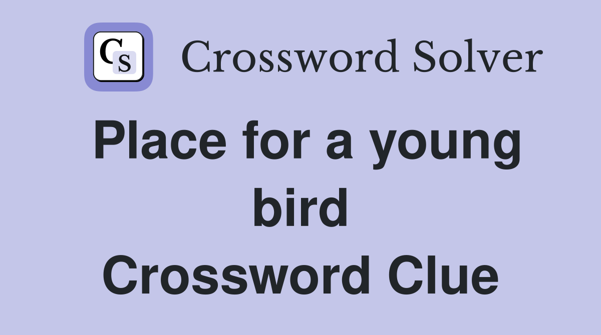 Place for a young bird Crossword Clue