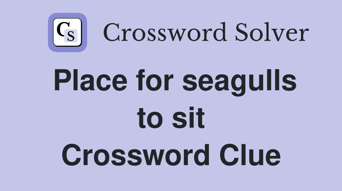 Place for seagulls to sit Crossword Clue