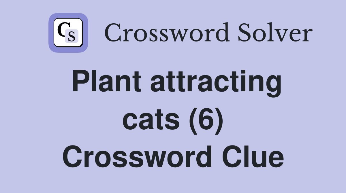 Plant attracting cats (6) Crossword Clue