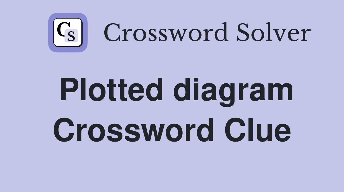 Plotted diagram Crossword Clue