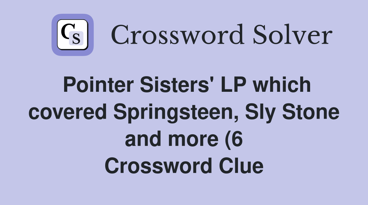 Pointer Sisters #39 LP which covered Springsteen Sly Stone and more (6 Pointer Sisters #39 LP which covered Springsteen Sly Stone and more (6