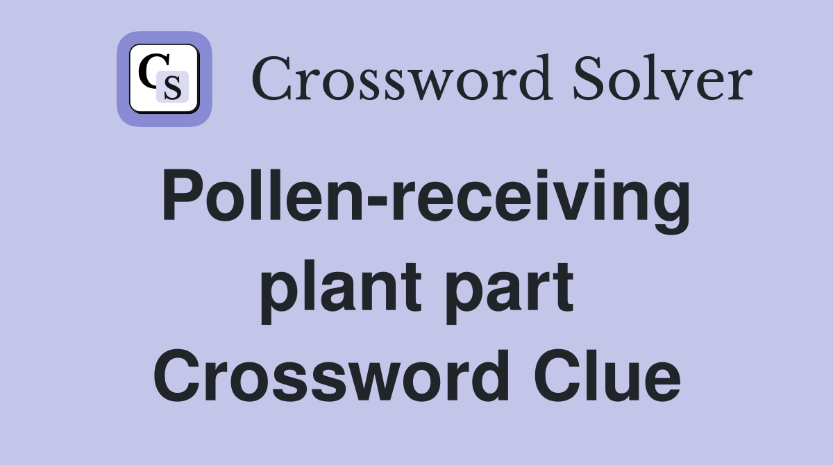 Pollen-receiving plant part Crossword Clue