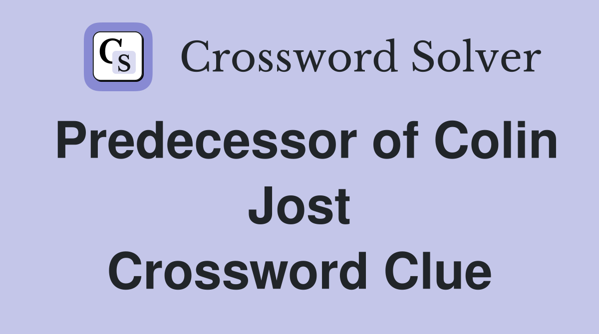Predecessor of Colin Jost Crossword Clue