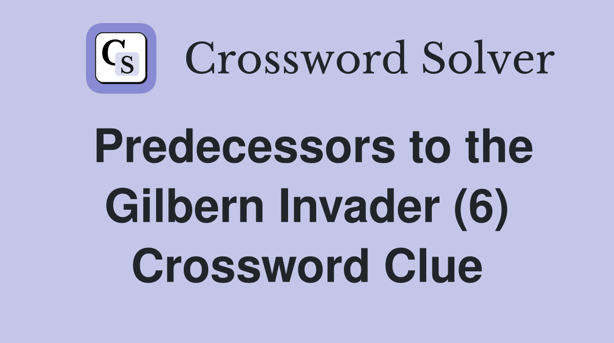 Predecessors to the Gilbern Invader (6) Crossword Clue