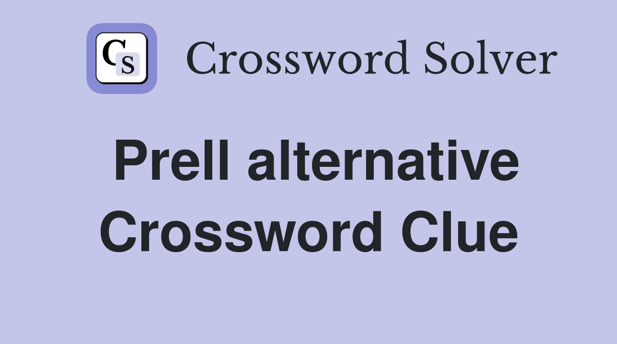 Prell alternative Crossword Clue