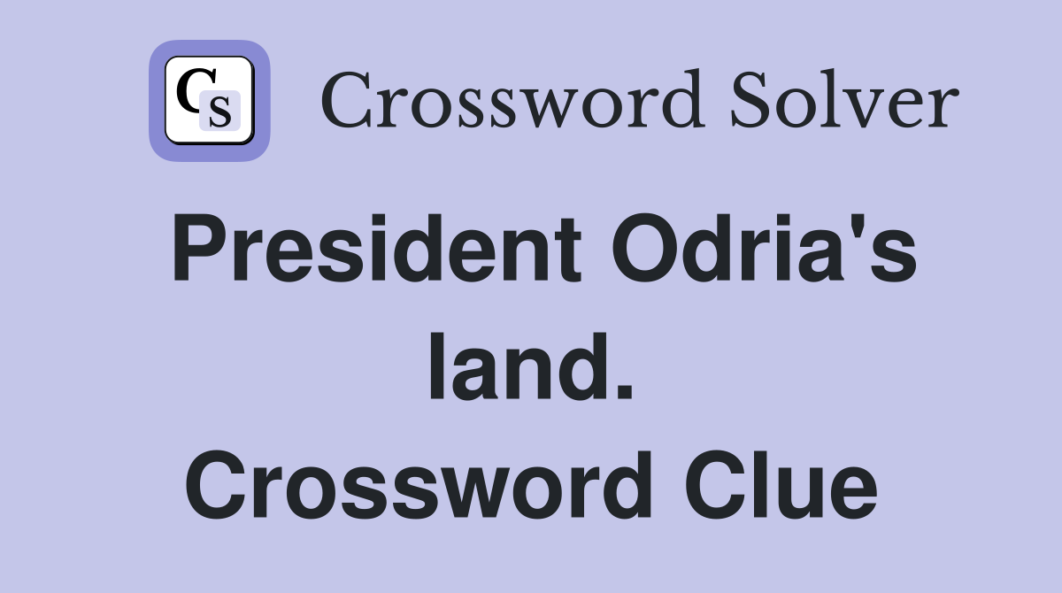 President Odria's land. Crossword Clue