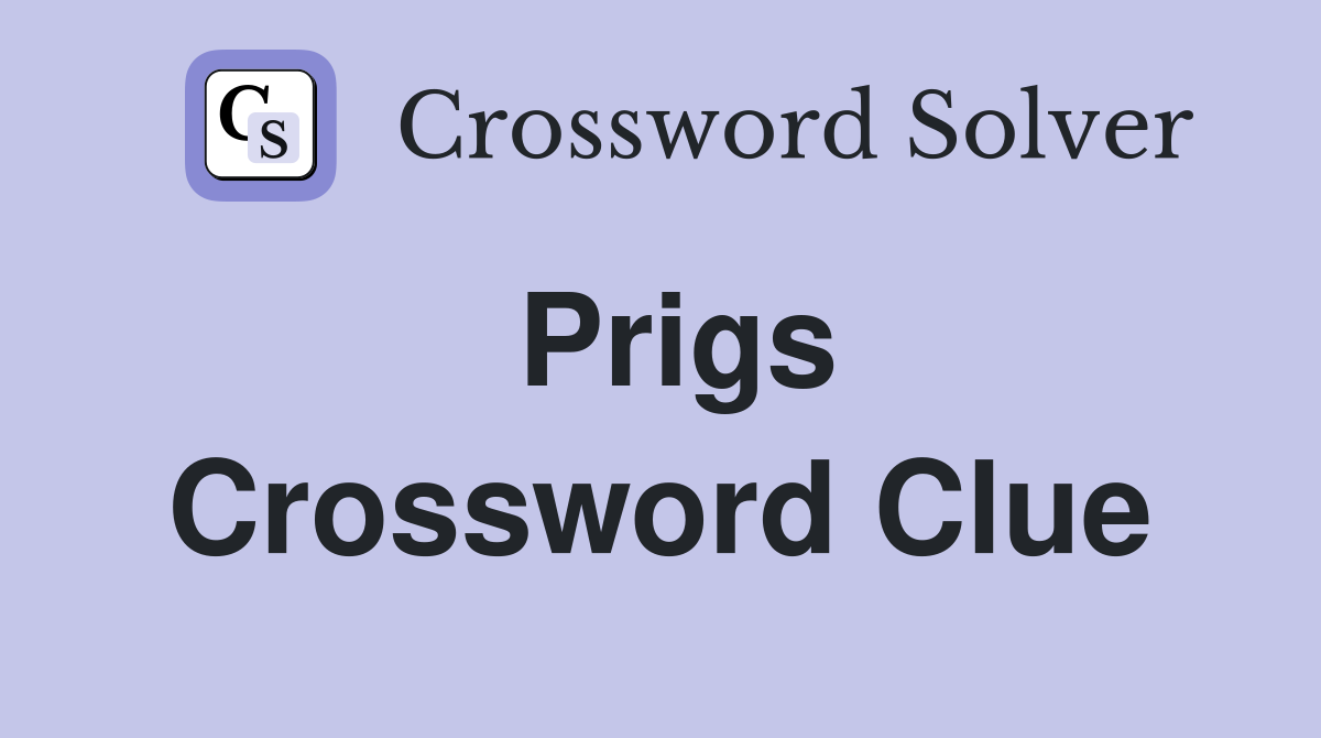 Prigs Crossword Clue