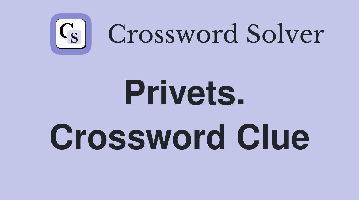 Privets. Crossword Clue