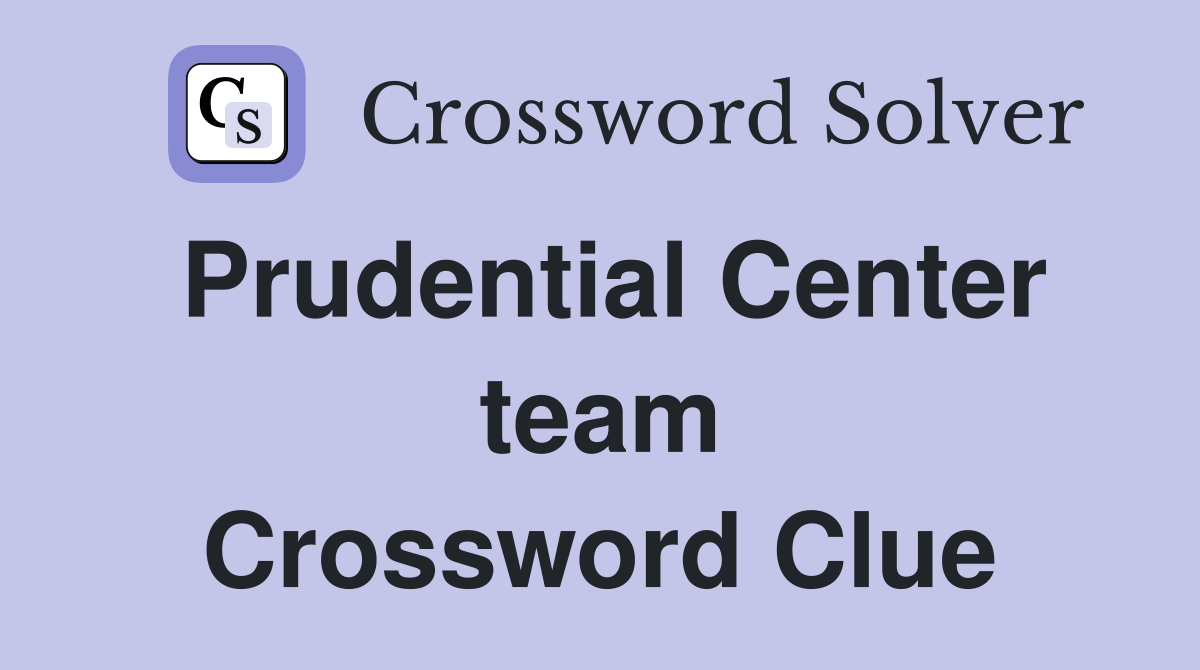 Prudential Center team Crossword Clue