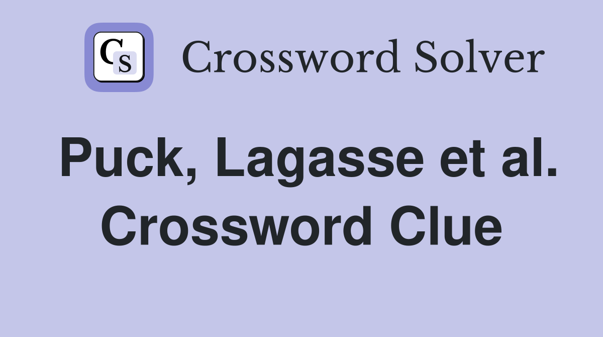 Puck, Lagasse et al. Crossword Clue