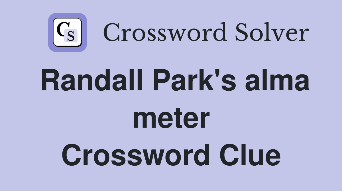 Randall Park's alma meter Crossword Clue